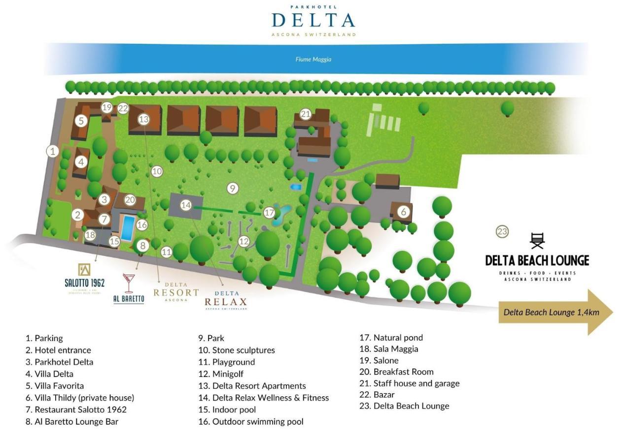Parkhotel Delta, Wellbeing Resort Ascona Exterior foto